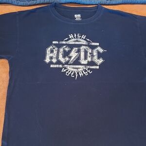 AC/DC Rockware Black Cotton Tee Size M